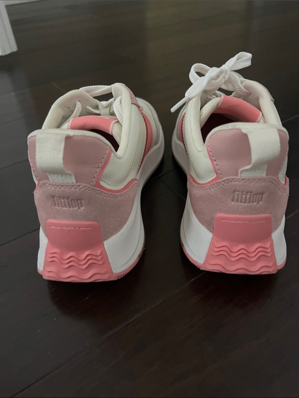 Fitflop cream and Pink Platform-Style Sneakers 8 - Picture 4 of 9